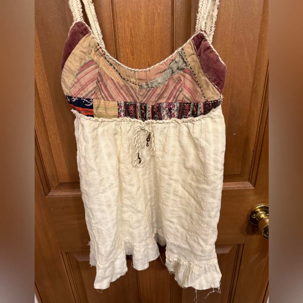 Free People Bohemian Patchwork Sleeveless Top